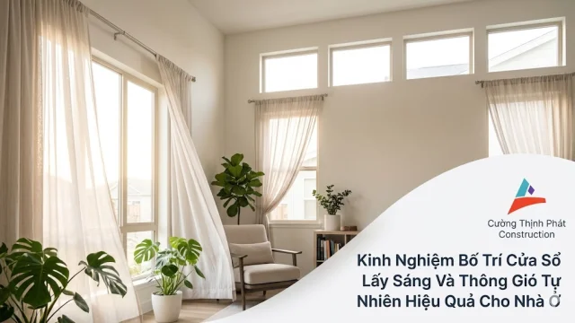 Kinh Nghiệm Bố Trí Cửa Sổ Lấy Sáng Và Thông Gió Tự Nhiên Hiệu Quả Cho Nhà Ở
