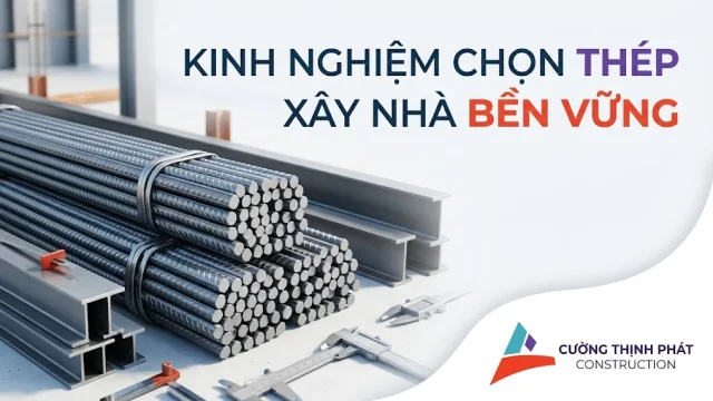 Kinh nghiệm chọn thép xây nhà bền vững: Bí quyết từ kỹ sư công trình