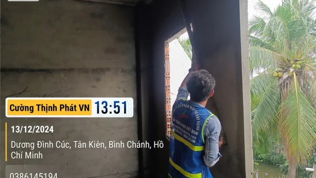 Tiến độ tháng 12/2024 thi công nhà phố tại Bình Chánh Tp Hồ Chí Minh