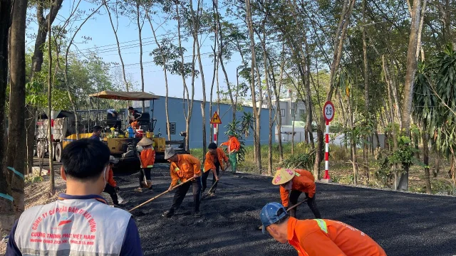Tiến độ tháng 1/2026 công trình nâng cấp bê tông nông thôn Hoà Lợi Bình Dương