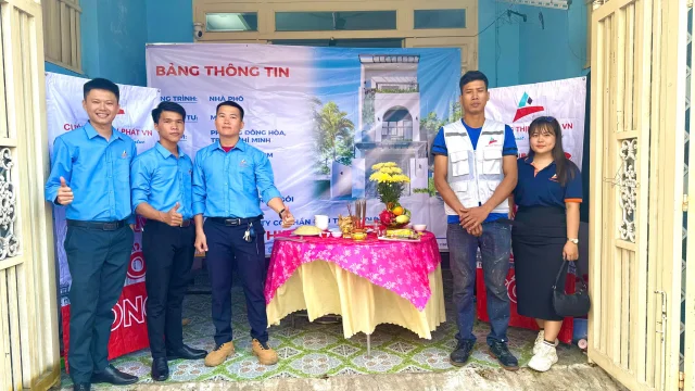Khởi công công trình nhà phố tại Phường Đông Hoà - Tp Hồ Chí Minh