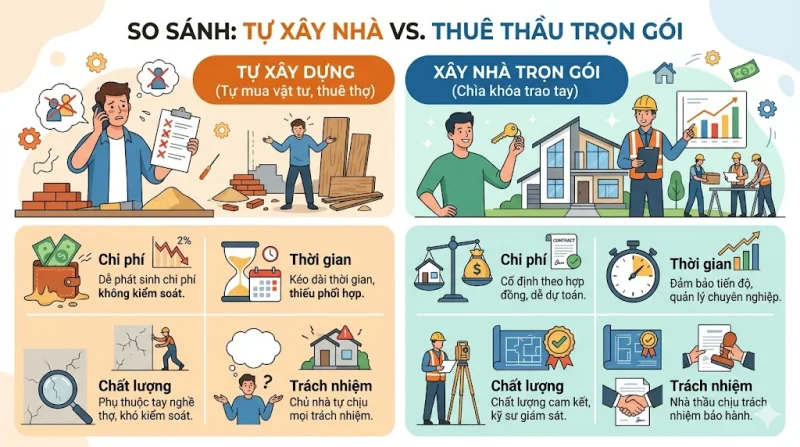 Xây nhà trọn gói là gì? Có nên xây nhà trọn gói không?