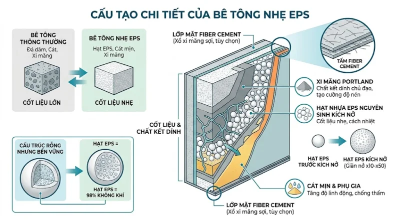 Bê Tông Nhẹ EPS Là Gì? Đặc Điểm Và Ứng Dụng Trong Xây Dựng Hiện Đại