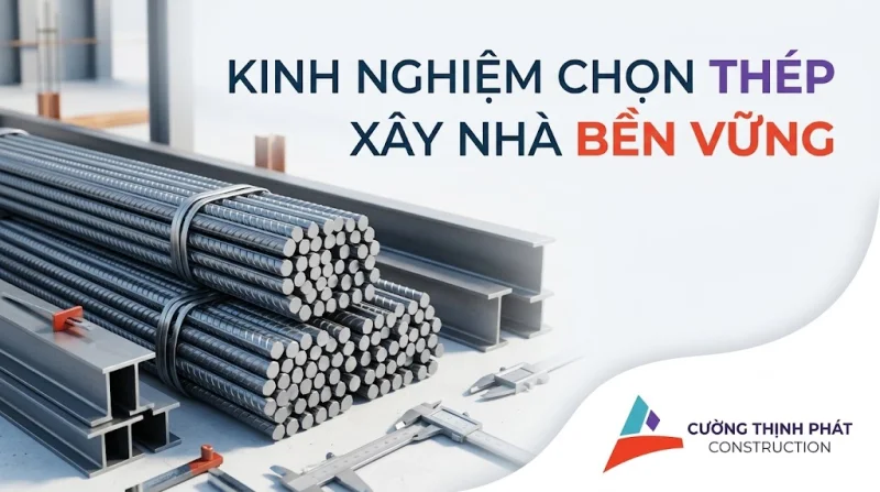 Kinh nghiệm chọn thép xây nhà bền vững: Bí quyết từ kỹ sư công trình