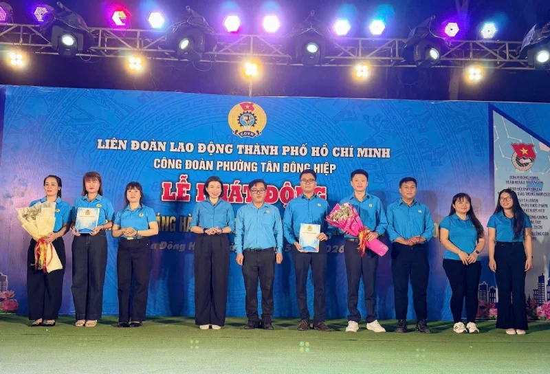 Tham gia lễ phát động Tháng Công nhân và Tháng hành động về ATVSLĐ năm 2026