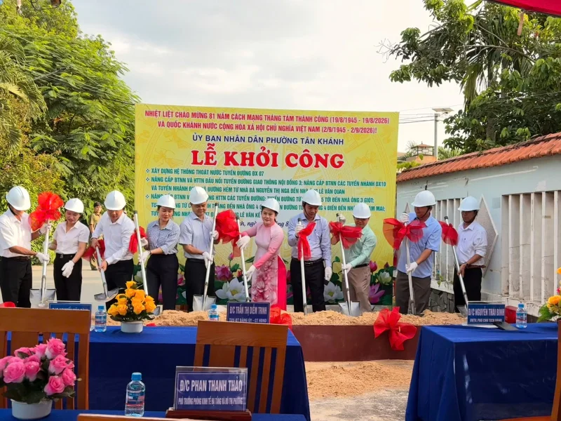 Khởi Công Dự Án Nâng Cấp Hạ Tầng Giao Thông Tại Phường Tân Khánh