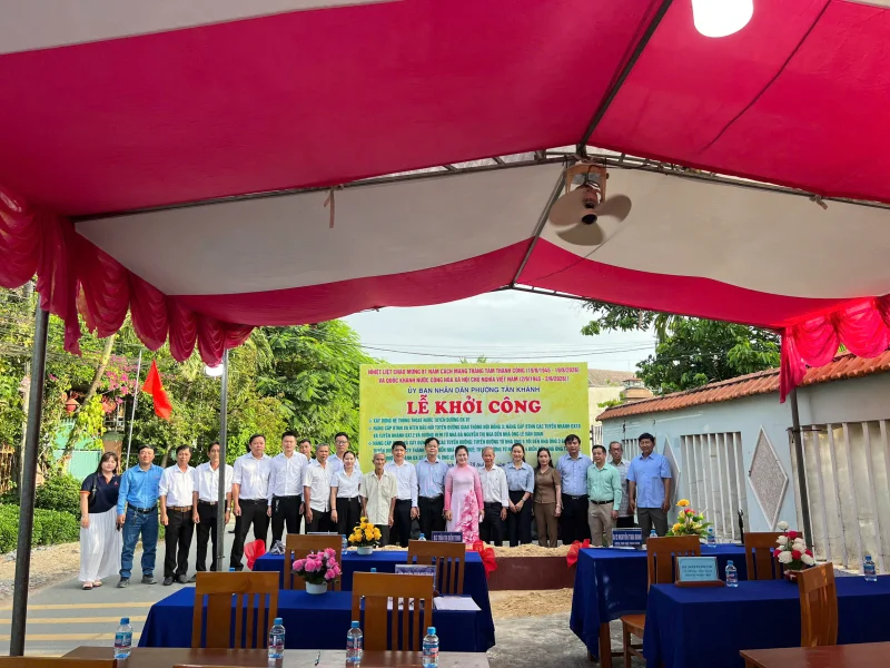 Khởi Công Dự Án Nâng Cấp Hạ Tầng Giao Thông Tại Phường Tân Khánh