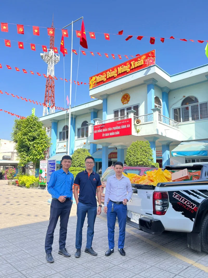Đồng hành cùng UBND phường Bình An tổ chức trao quà Tết cho các gia đình khó khăn