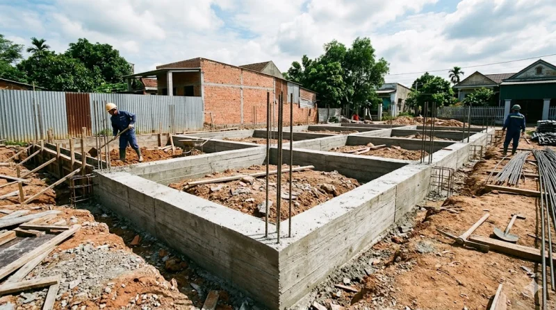 Các loại móng nhà phổ biến tại Việt Nam: Kinh nghiệm lựa chọn từ kỹ sư