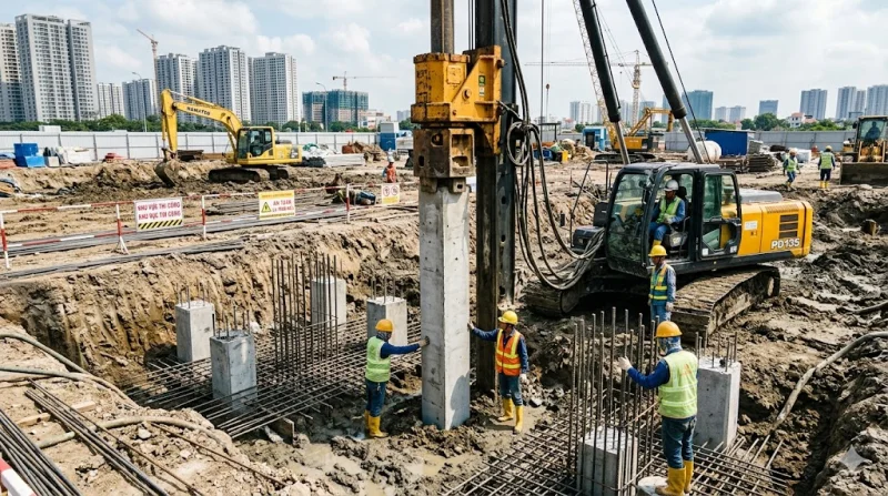 Các loại móng nhà phổ biến tại Việt Nam: Kinh nghiệm lựa chọn từ kỹ sư