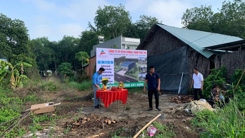 Động thổ xây dựng nhà xưởng tại Phú Giáo năm 2024