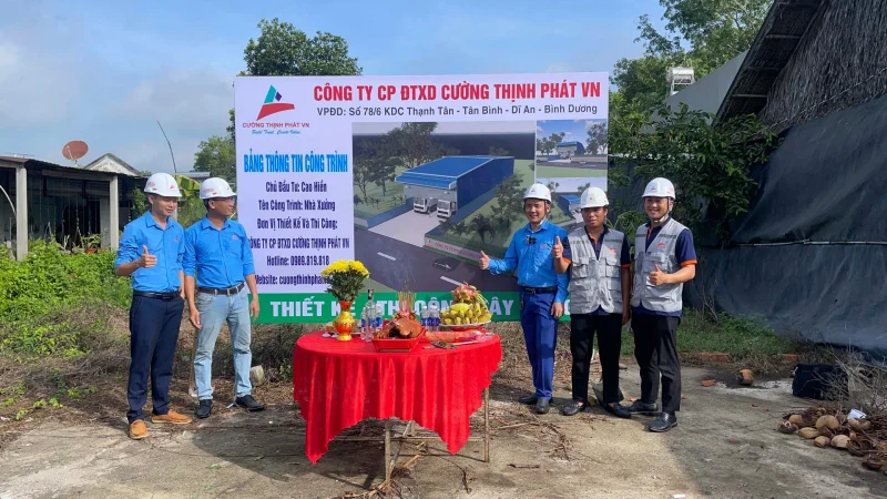 Động thổ xây dựng nhà xưởng tại Phú Giáo năm 2024