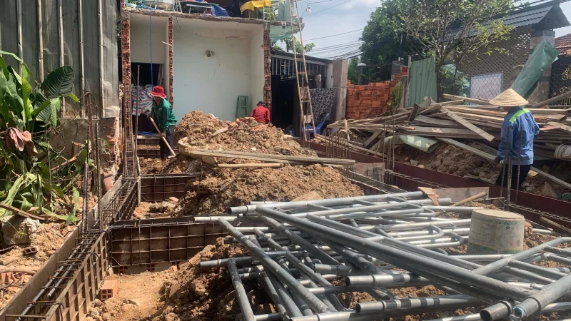 Tiến độ tháng 3-2024 công trình nhà phố 2 tầng tại Dĩ An Bình Dương