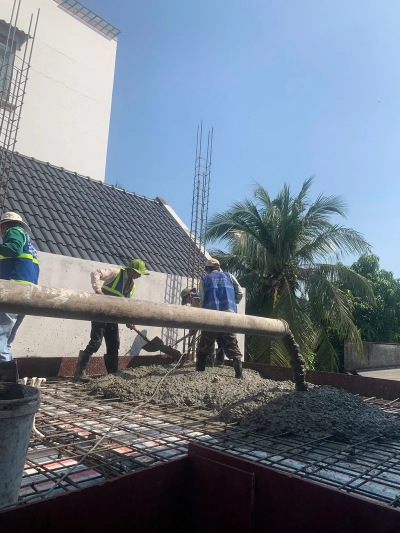 Đổ sàn mái nhà phố tại Bình Chánh Tp Hồ Chí Minh