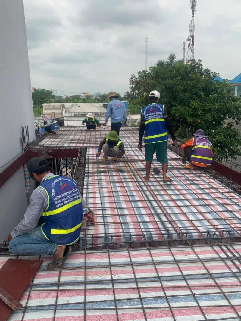 Đổ sàn mái nhà phố tại Bình Chánh Tp Hồ Chí Minh