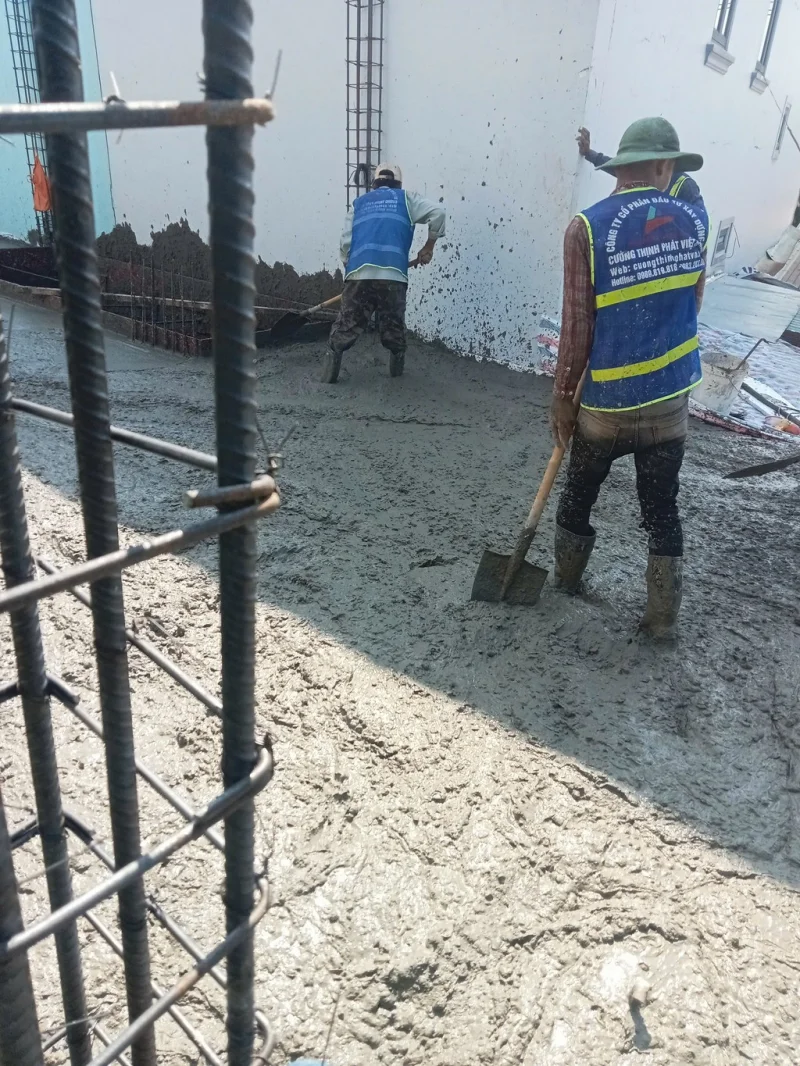 Đổ sàn mái nhà phố tại Bình Chánh Tp Hồ Chí Minh