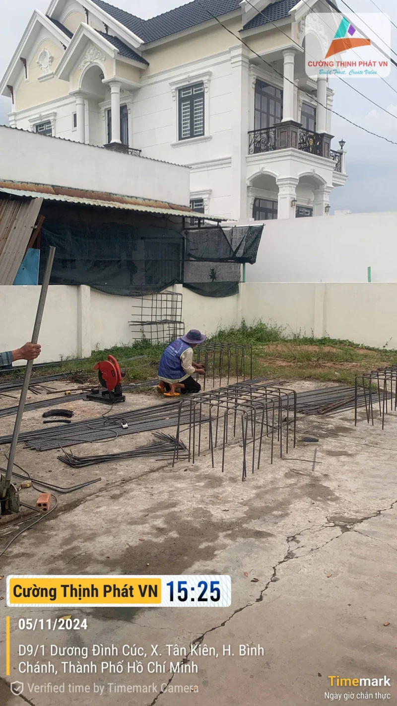 Ép cọc móng công trình nhà phố tại Bình Chánh Tp Hồ Chí Minh