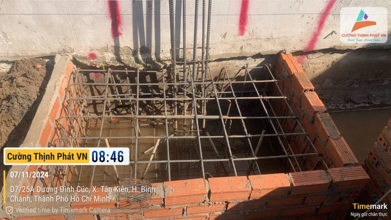 Ép cọc móng công trình nhà phố tại Bình Chánh Tp Hồ Chí Minh