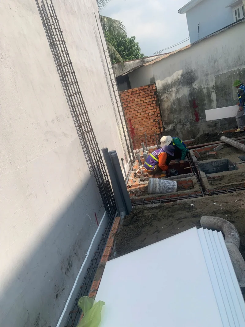 Ép cọc móng công trình nhà phố tại Bình Chánh Tp Hồ Chí Minh