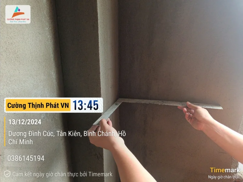 Tiến độ tháng 12/2024 thi công nhà phố tại Bình Chánh Tp Hồ Chí Minh
