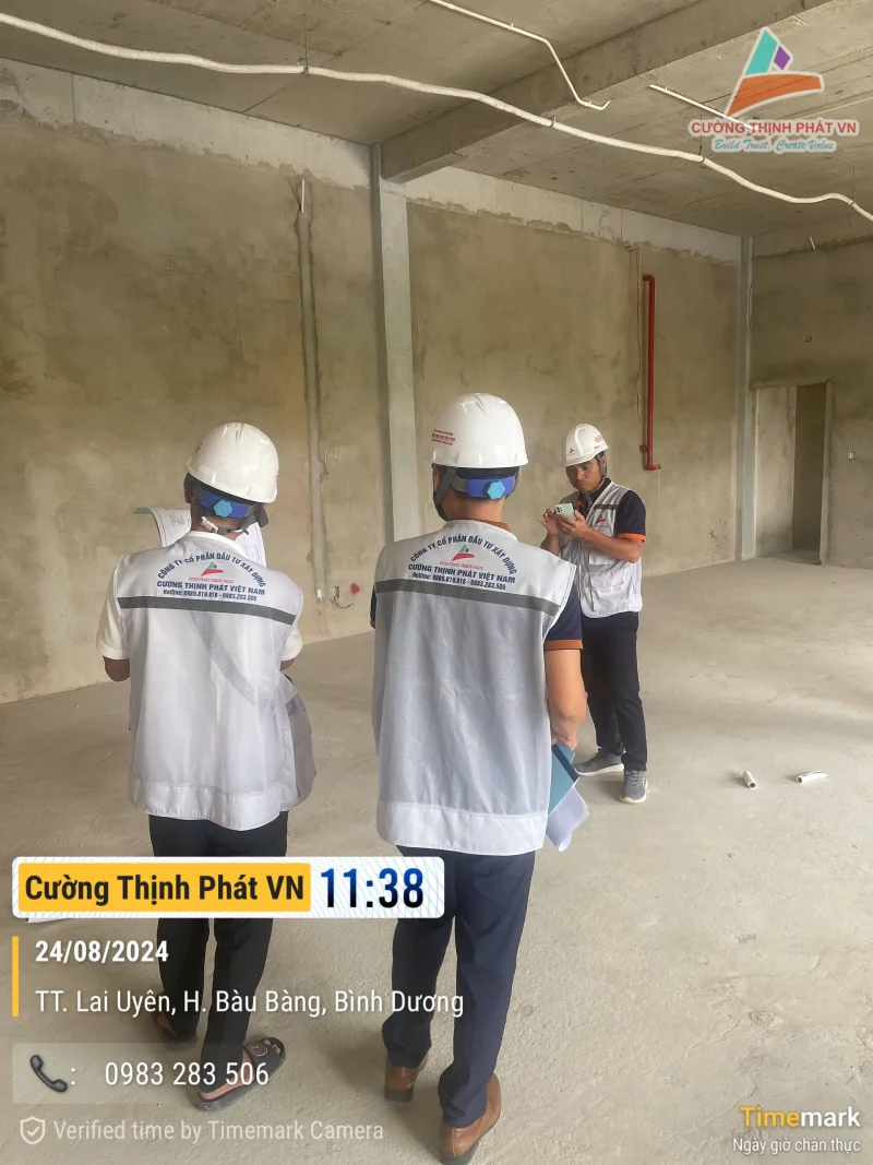 Đo đạc thi công nhà xưởng Kinsco Bàu Bàng Bình Dương