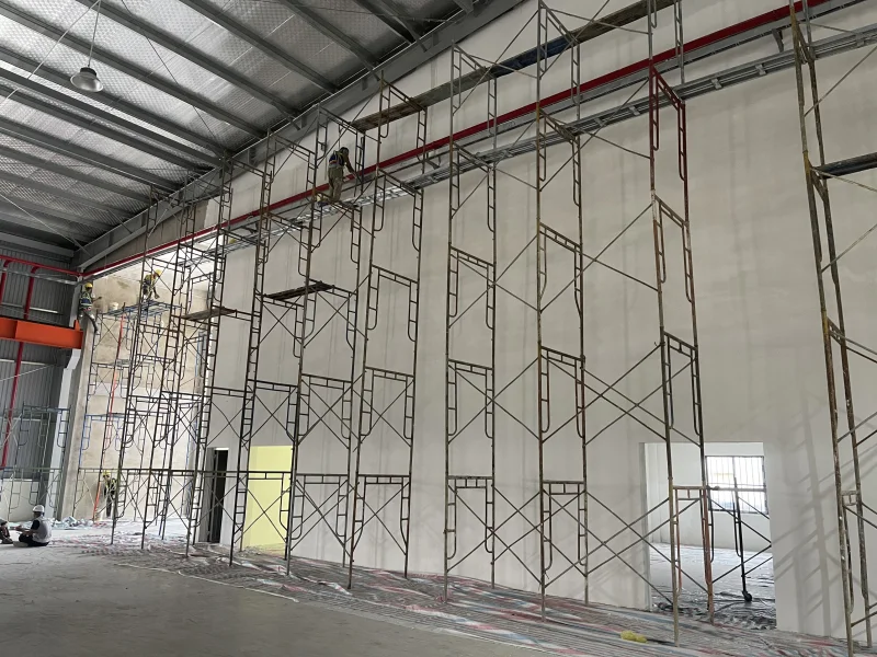 Tiến độ 1 hoàn thiện nhà xưởng Kinsco Bàu Bàng Bình Dương