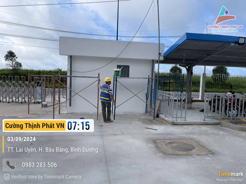 Tiến độ 2 hoàn thiện nhà xưởng Kinsco Bàu Bàng Bình Dương