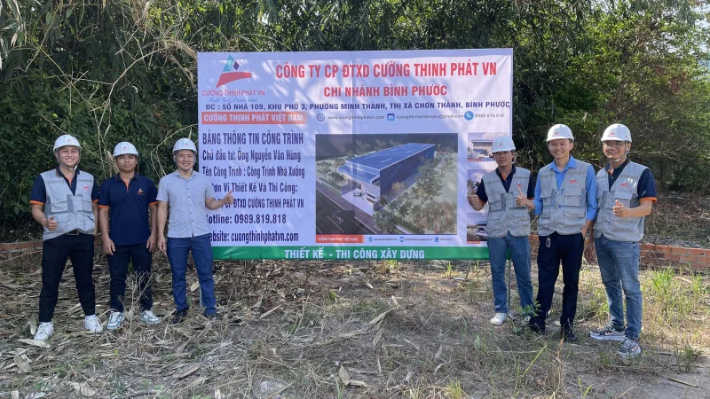 Lễ động thổ khởi công nhà xưởng khung thép tại Chơn Thành Bình Phước