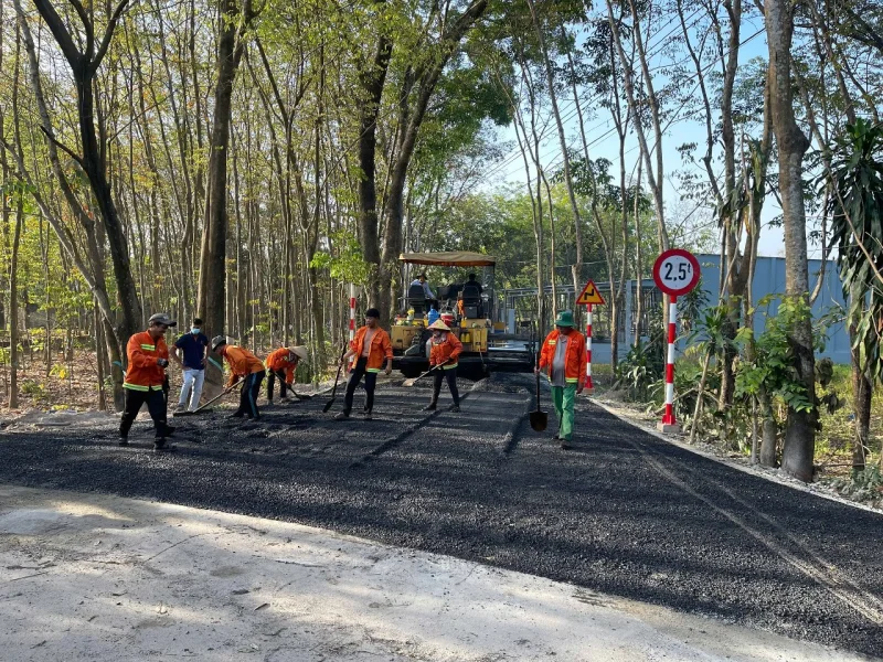 Tiến độ tháng 1/2026 công trình nâng cấp bê tông nông thôn Hoà Lợi Bình Dương