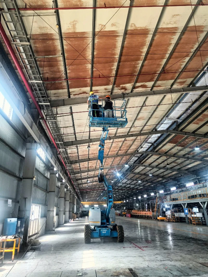 Thi công sơn mái và cải tạo nhà xưởng DSR Vina tại KCN Mỹ Phước 3