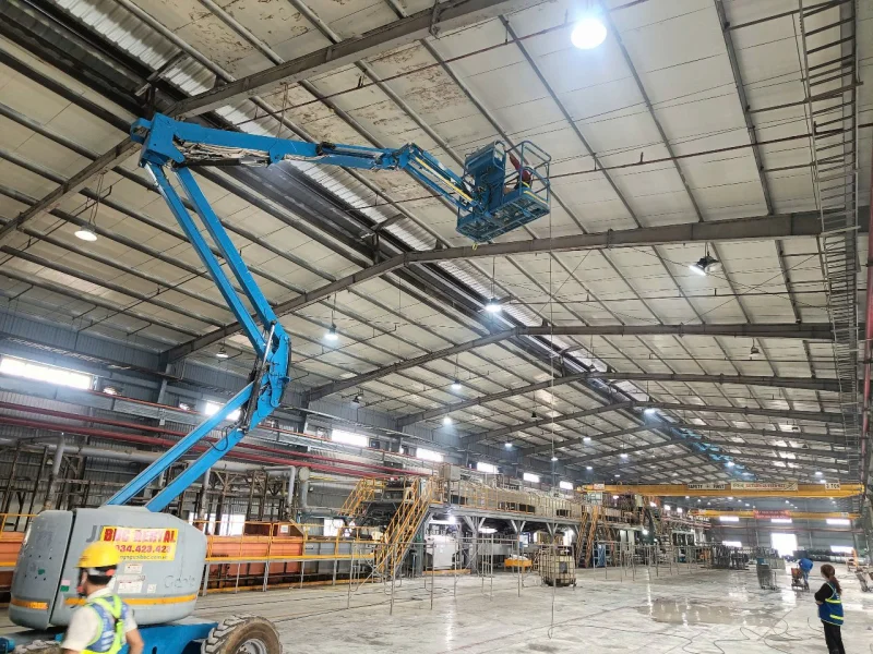 Thi công sơn mái và cải tạo nhà xưởng DSR Vina tại KCN Mỹ Phước 3