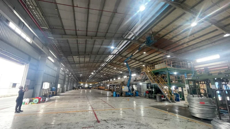 Thi công sơn mái và cải tạo nhà xưởng DSR Vina tại KCN Mỹ Phước 3