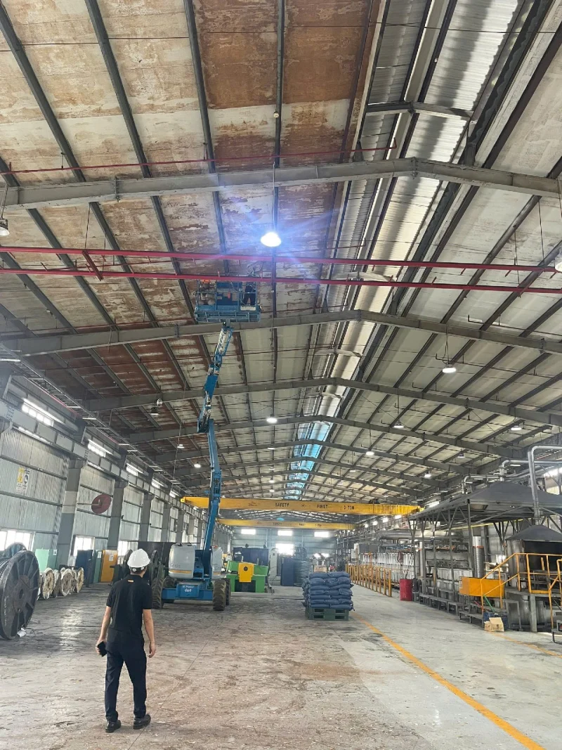 Thi công sơn mái và cải tạo nhà xưởng DSR Vina tại KCN Mỹ Phước 3