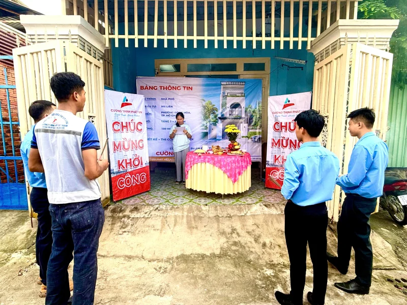 Khởi công công trình nhà phố tại Phường Đông Hoà - Tp Hồ Chí Minh