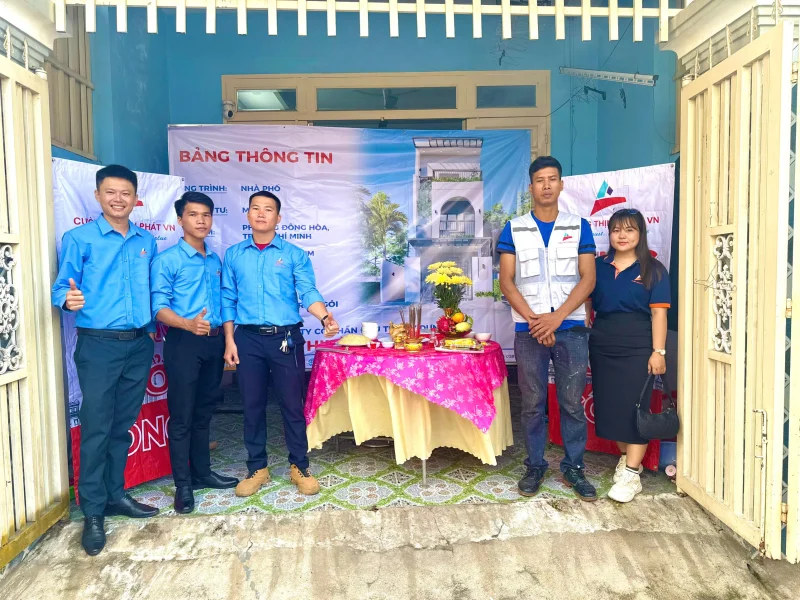 Khởi công công trình nhà phố tại Phường Đông Hoà - Tp Hồ Chí Minh