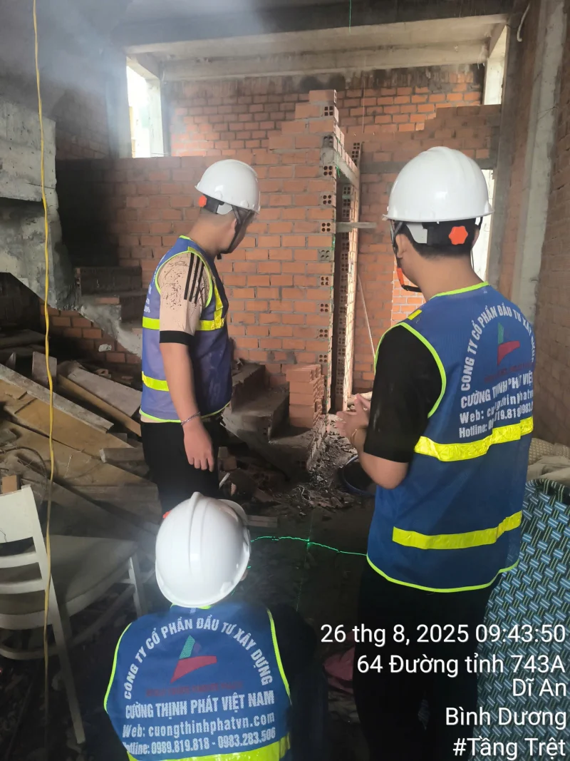 Update tiến độ nhà phố tại Phường Đông Hoà tháng 8 - 2025