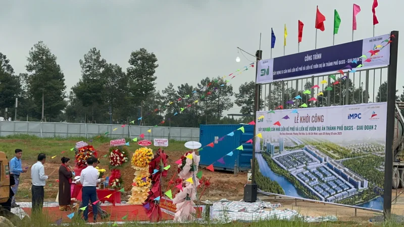 Lễ Khởi Công Dự Án Nhà Liên Kế tại dự án The Oasis City