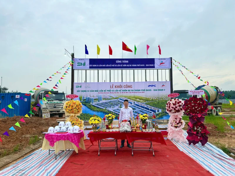 Lễ Khởi Công Dự Án Nhà Liên Kế tại dự án The Oasis City