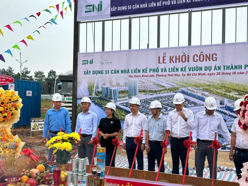Lễ Khởi Công Dự Án Nhà Liên Kế tại dự án The Oasis City