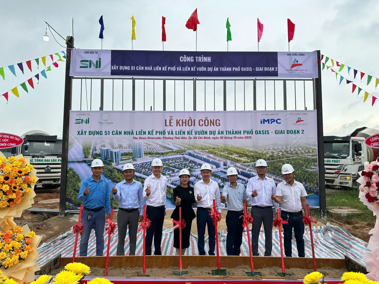 Dự Án Xây Dựng 51 Căn Nhà Liên Kế tại dự án The Oasis City