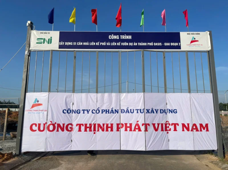 Thi công móng nhà liên kế dự án The Oasis City giai đoạn 3