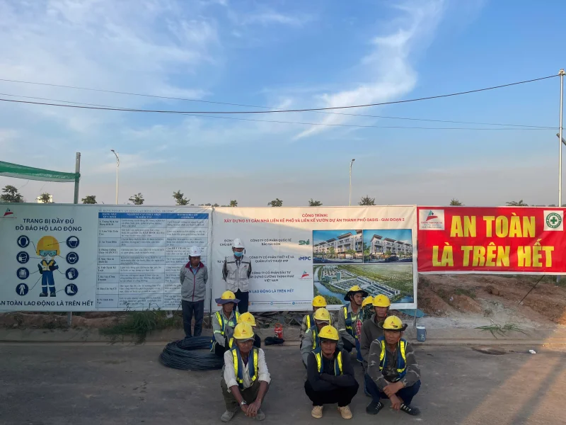 Update tiến độ nhà liên kế dự án The Oasis City tháng 1/2026