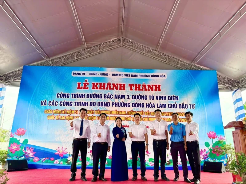Khánh thành công trình hạ tầng giao thông phường Đông Hoà