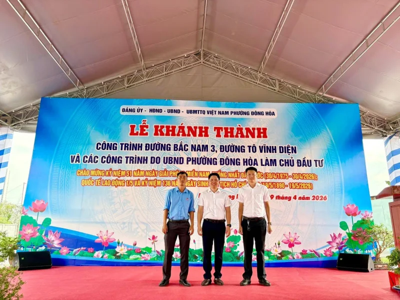 Khánh thành công trình hạ tầng giao thông phường Đông Hoà