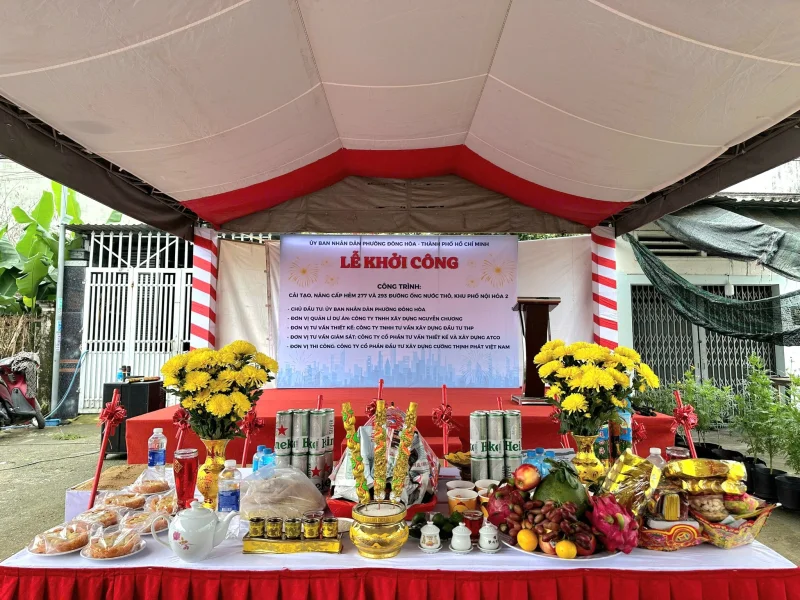 Lễ khởi công công trình hạ tầng giao thông tại Phường Đông Hòa năm 2025