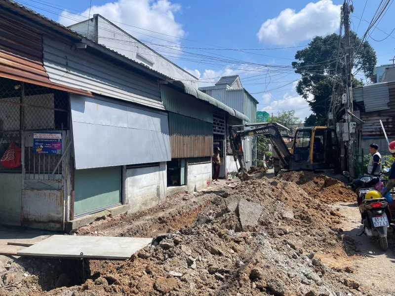 Update tiến độ thi công hạ tầng giao thông tại Phường Đông Hòa