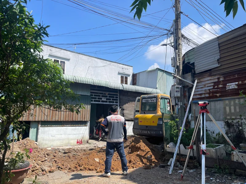 Update tiến độ thi công hạ tầng giao thông tại Phường Đông Hòa