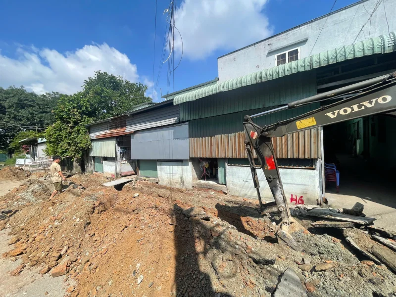 Update tiến độ thi công hạ tầng giao thông tại Phường Đông Hòa
