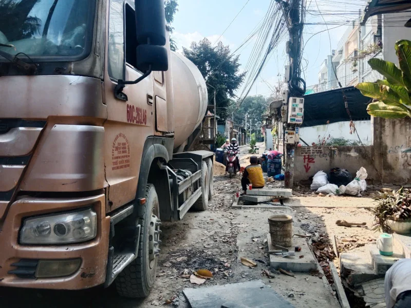 Update tiến độ thi công hạ tầng giao thông tại Phường Đông Hòa