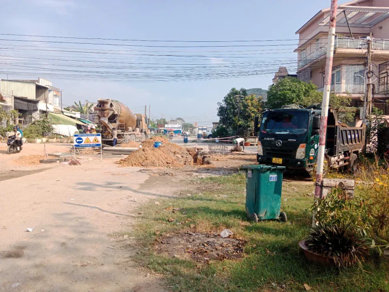 Update tiến độ thi công hạ tầng giao thông tại Phường Đông Hòa